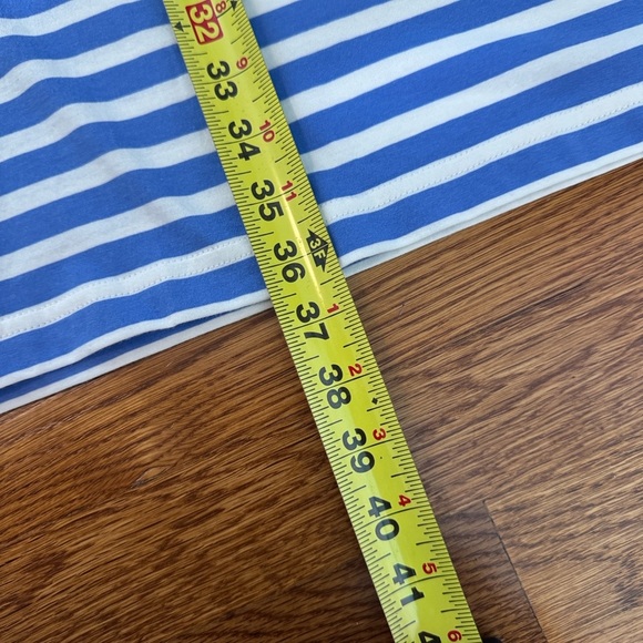 NWT Pact Softspun A-Line Tank Dress Blue and White Stripes Organic Cotton Medium - Picture 9 of 9